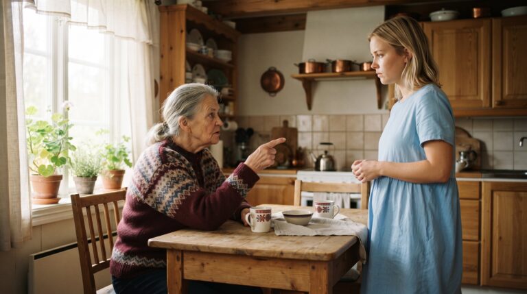 &laquo;Forstår du i det hele tatt hvordan du nettopp har trampet på manndommen hans foran alle?&raquo; sa Ingrid, blikket tungt og stivt av raseri