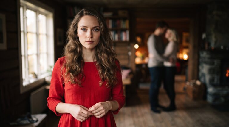 «Jeg har funnet en annen. Pakk sakene dine og kom deg ut av leiligheten min» sa ektemannen kaldt mens kona svarte bare med en kort, nesten vantro latter