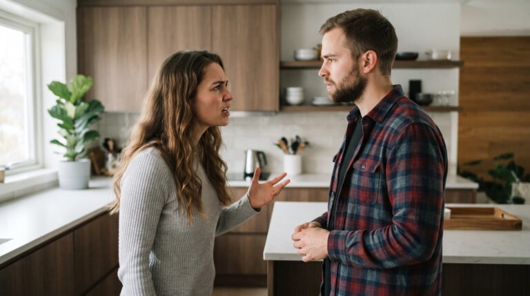«Jeg er ferdig med dette sirkuset!» sa Anna kaldt, og Erik slo koppen hardt ned i raseri